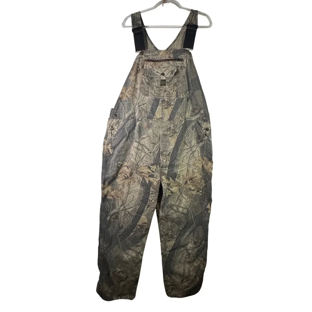 Liberty Overalls Realtree‎ Hardwoods Camo Bibs Cotton Canvas Duck 44 Regular XXL